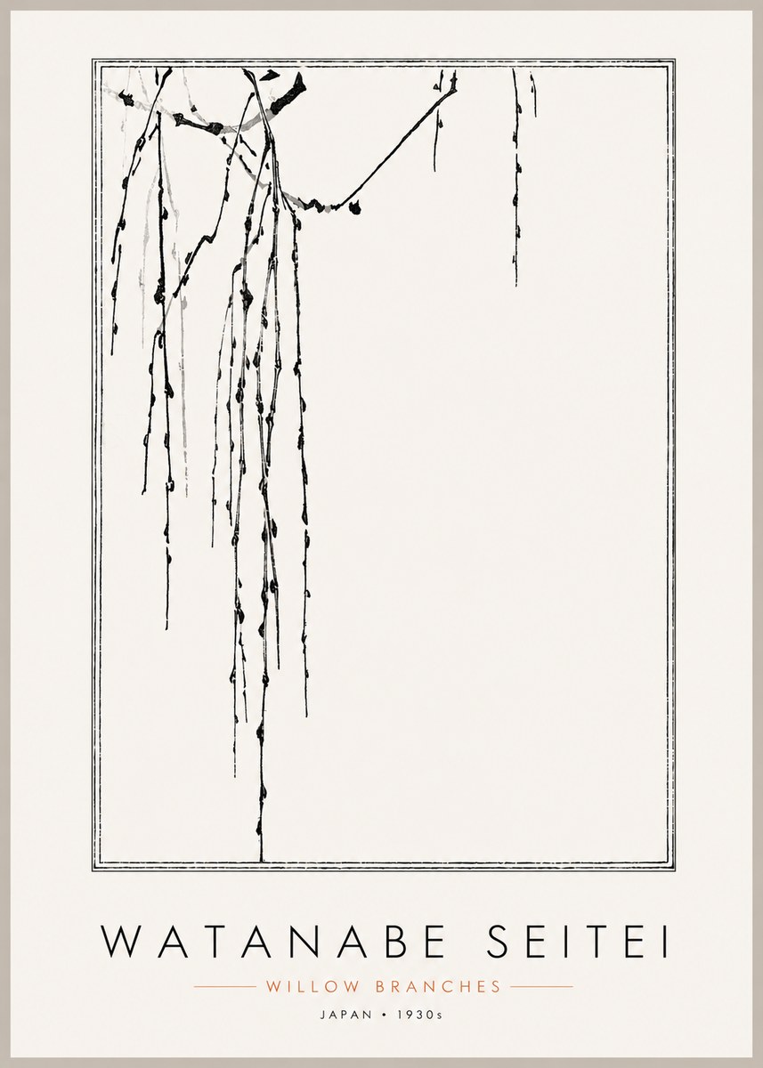 Watanabe Seitei Willow Branches I No3 - Plakat