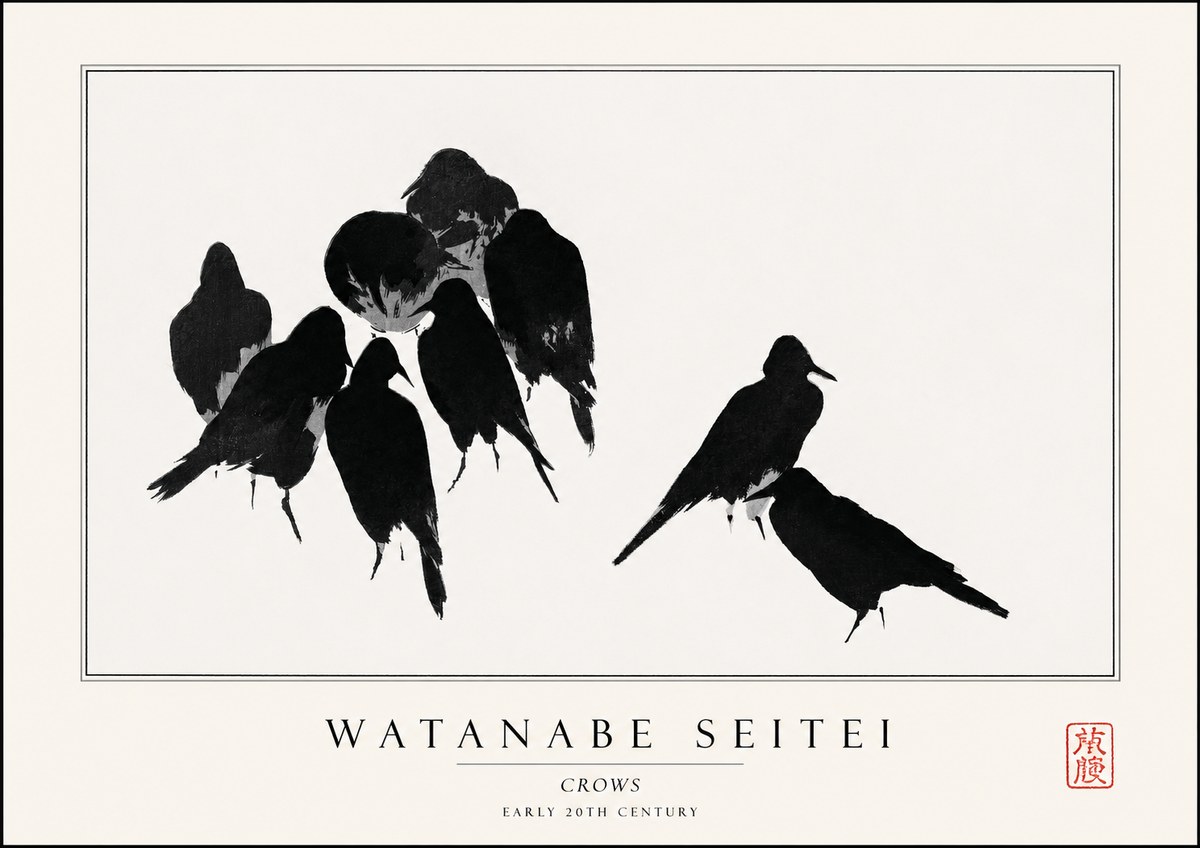 Watanabe Seitei Crows No1 - Plakat