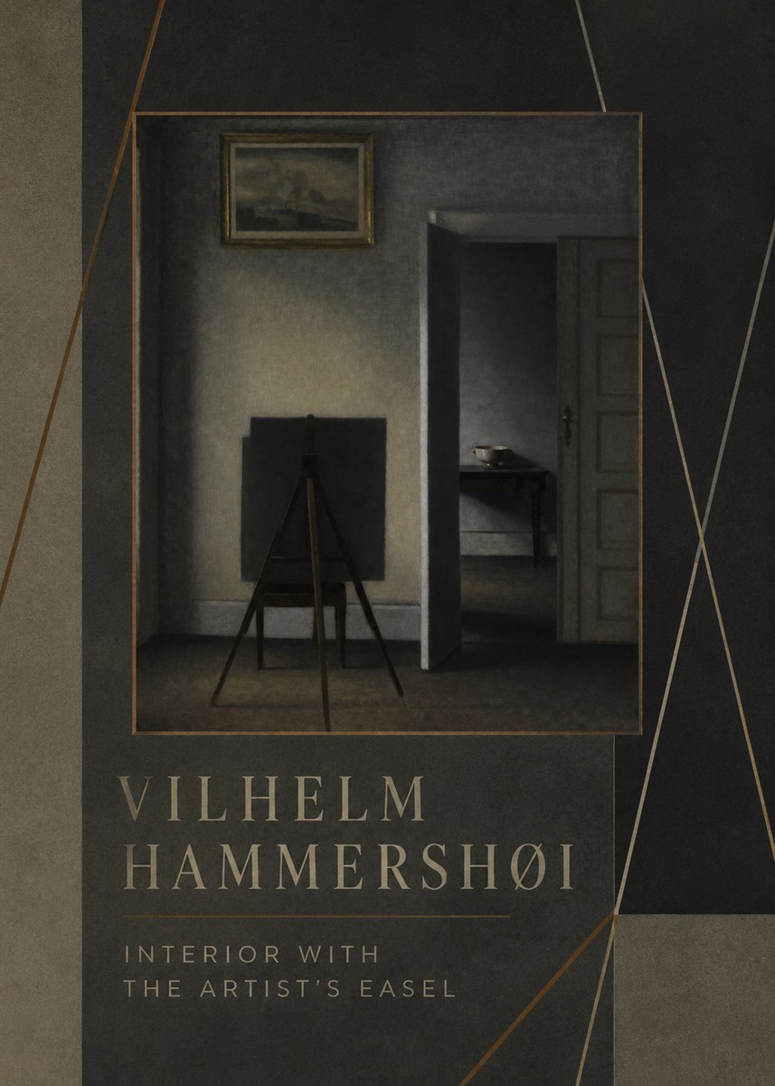 Vilhelm Hammershøi Interior with the Artist's Easel I No4 - Plakat