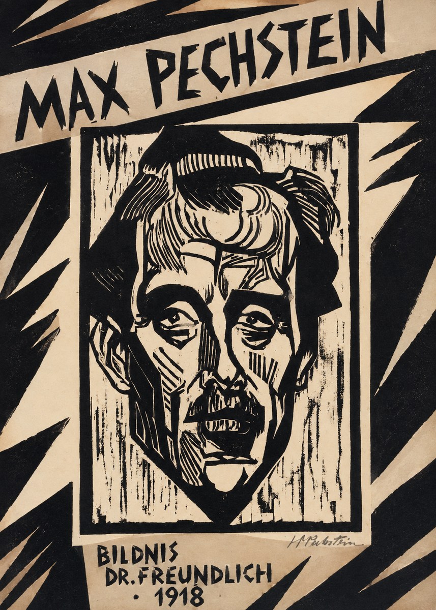 Max Pechstein Bildnis Dr. Freundlich • 1918 No4 - Plakat