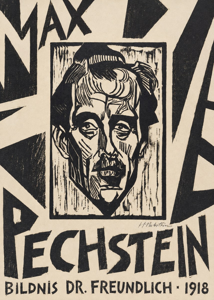 Max Pechstein Bildnis Dr. Freundlich • 1918 No6 - Plakat