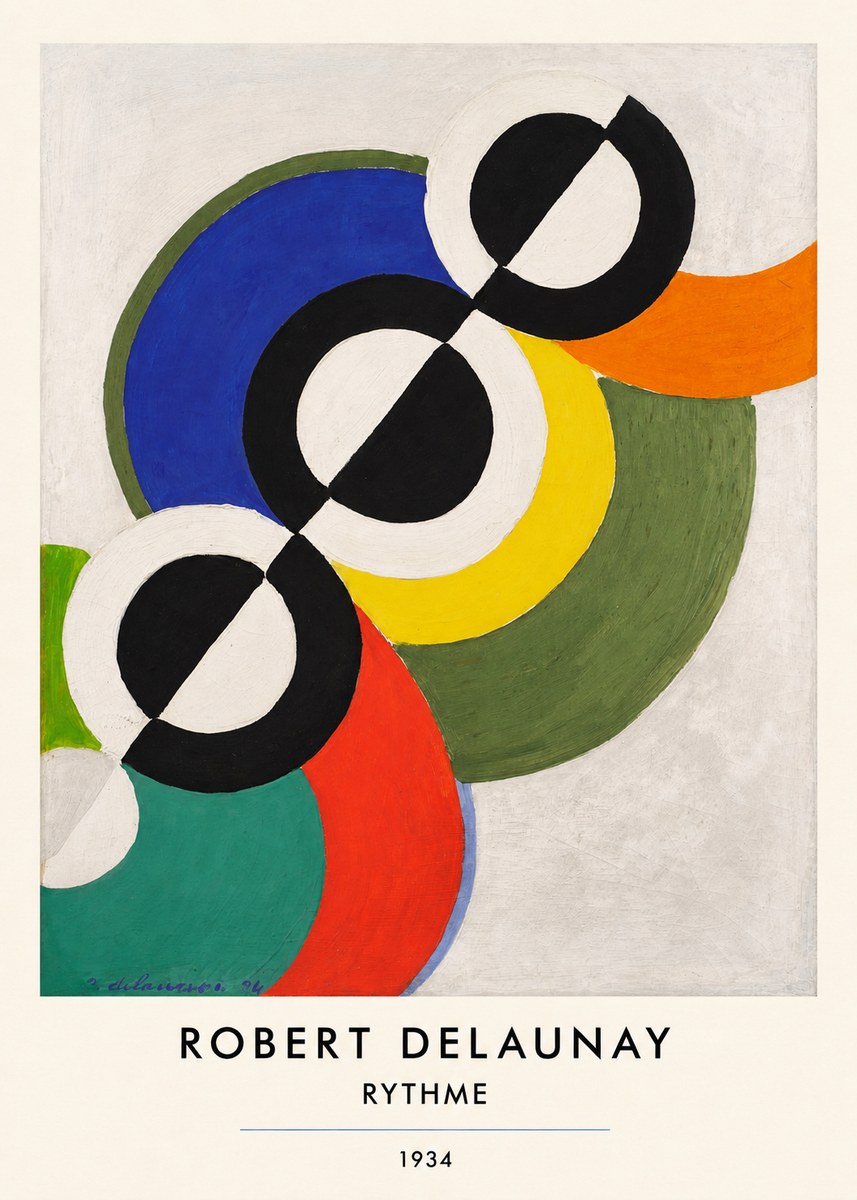 Robert Delaunay Rythme, 1934 No5 - Plakat