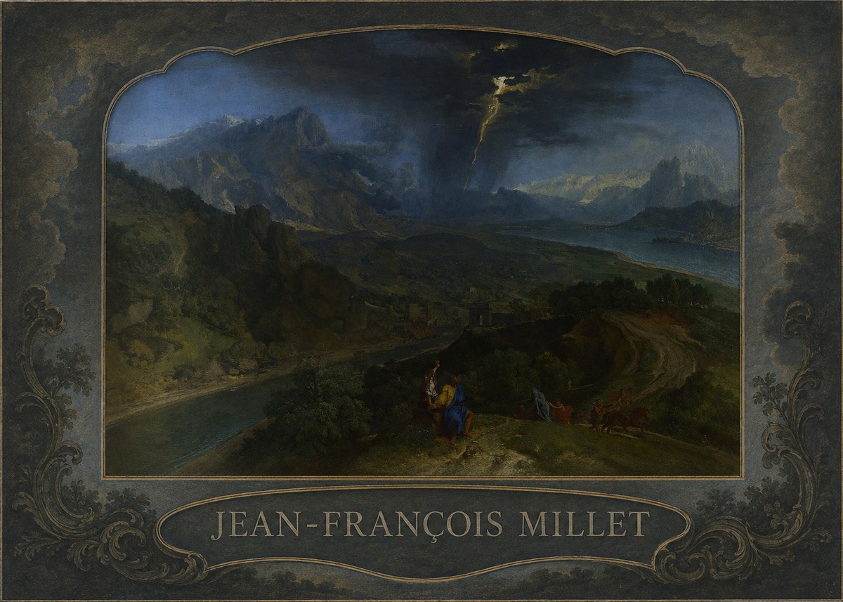 Jean-François Millet The Thunderbolt No5 - Plakat