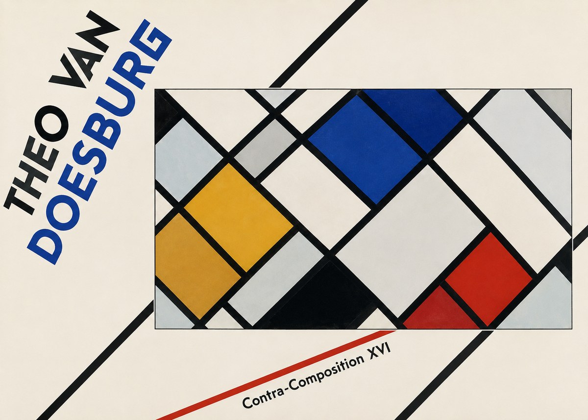 Theo van Doesburg Contra-composition Xvi No2 - Plakat