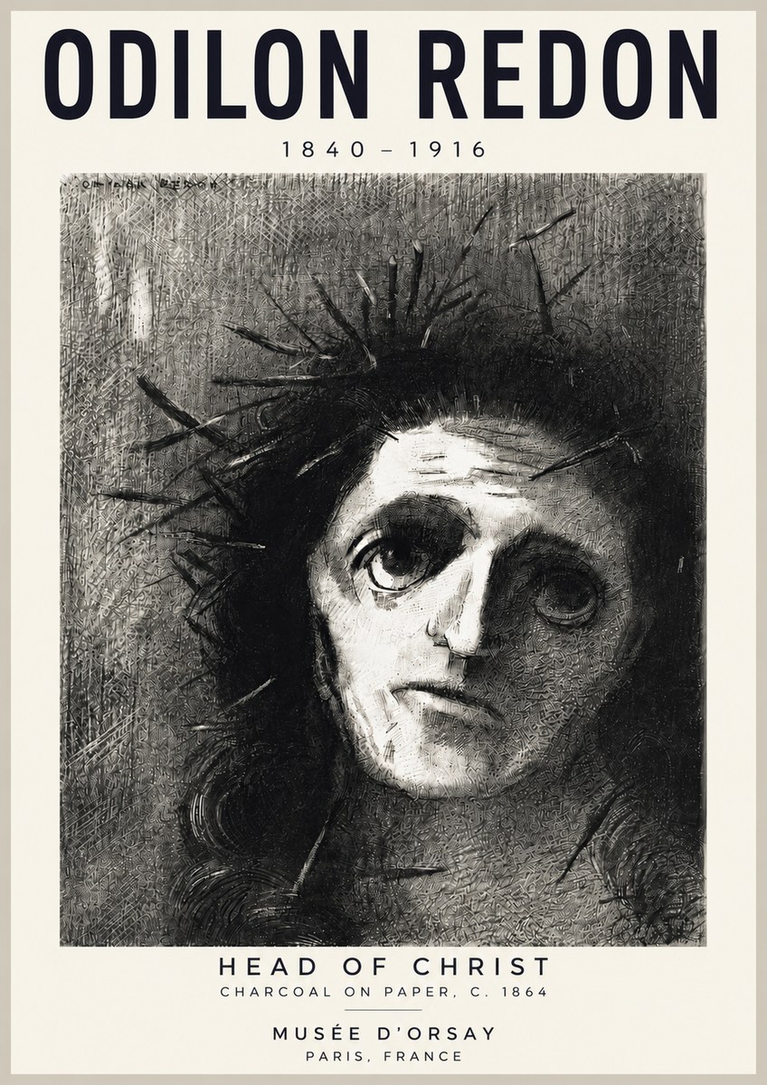 Odilon Redon Head of Christ I No4 - Plakat