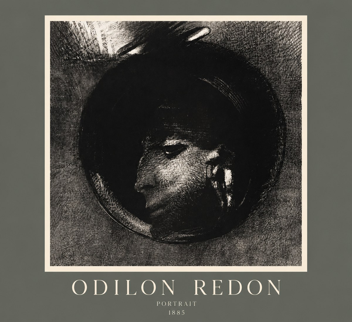 Odilon Redon Portrait No2 - Plakat