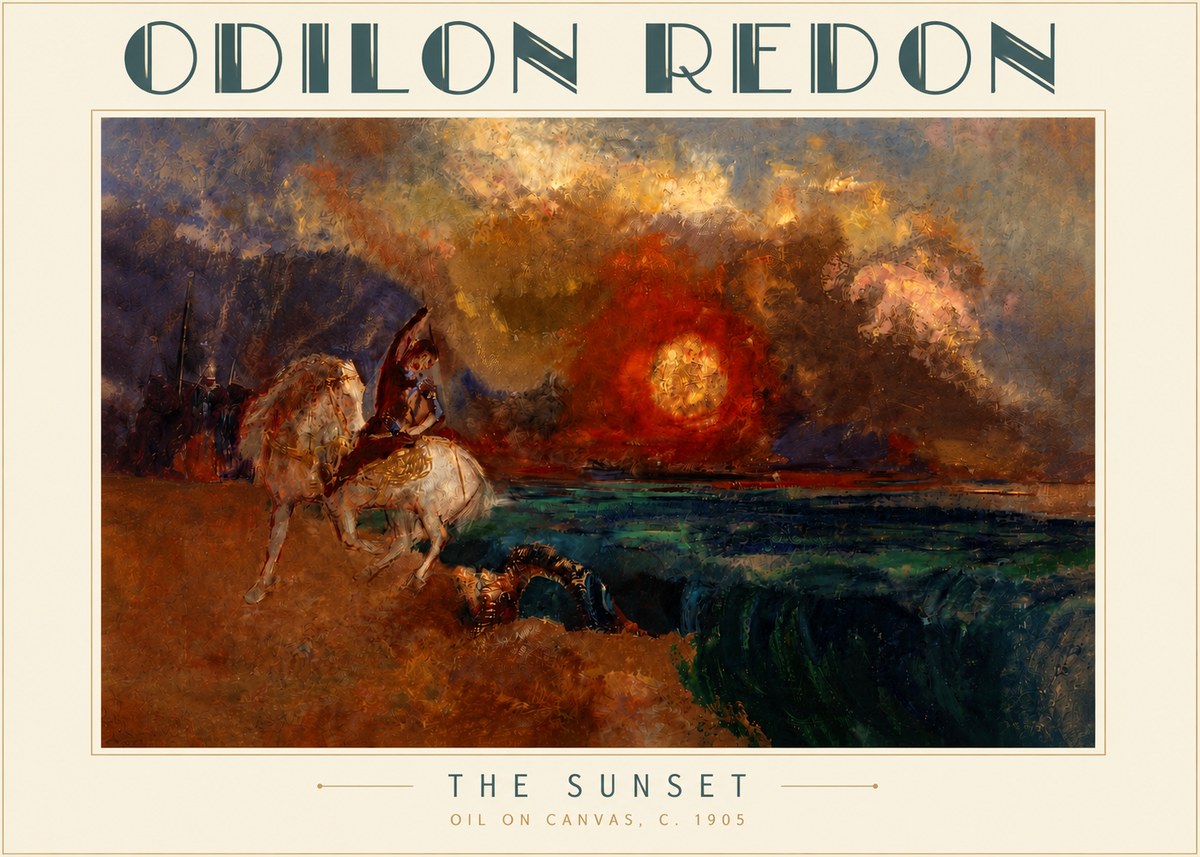 Odilon Redon The Sunset No4 - Plakat