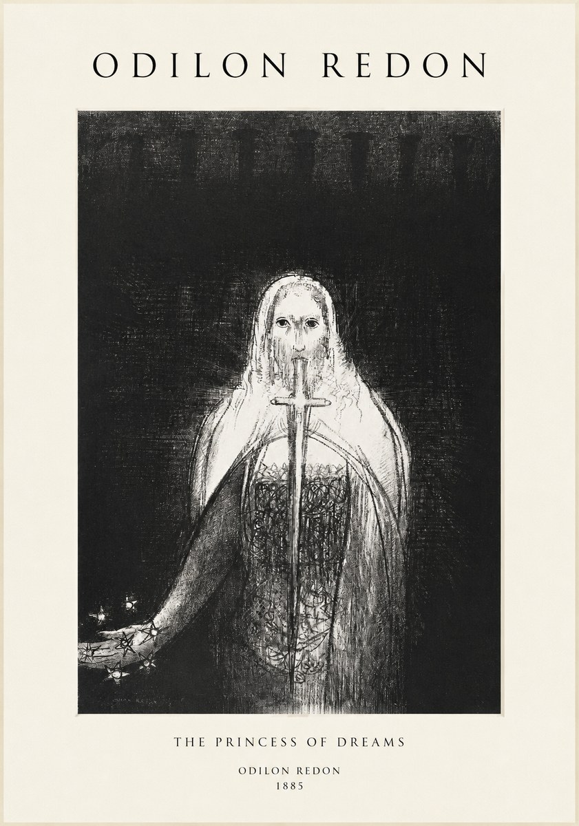 Odilon Redon The Princess of Dreams No1 - Plakat