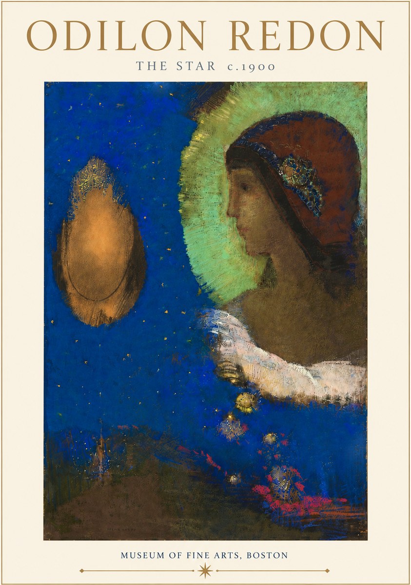 Odilon Redon The Star No4 - Plakat