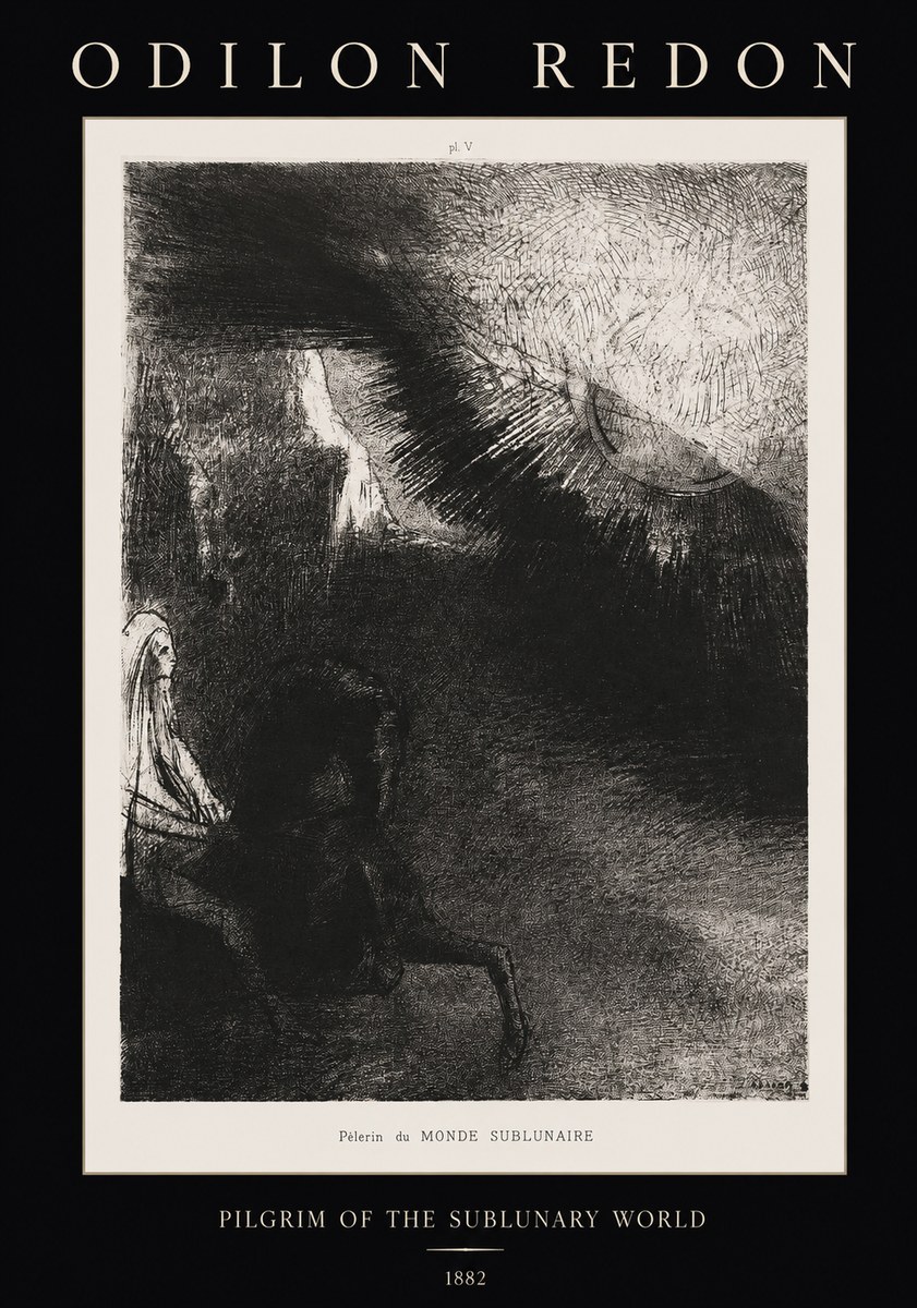 Odilon Redon Pèlerin Du Monde Sublunaire No1 - Plakat