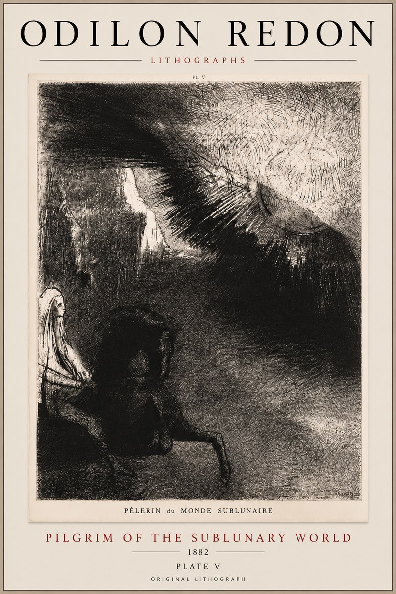 Odilon Redon Pèlerin Du Monde Sublunaire No5 - Plakat