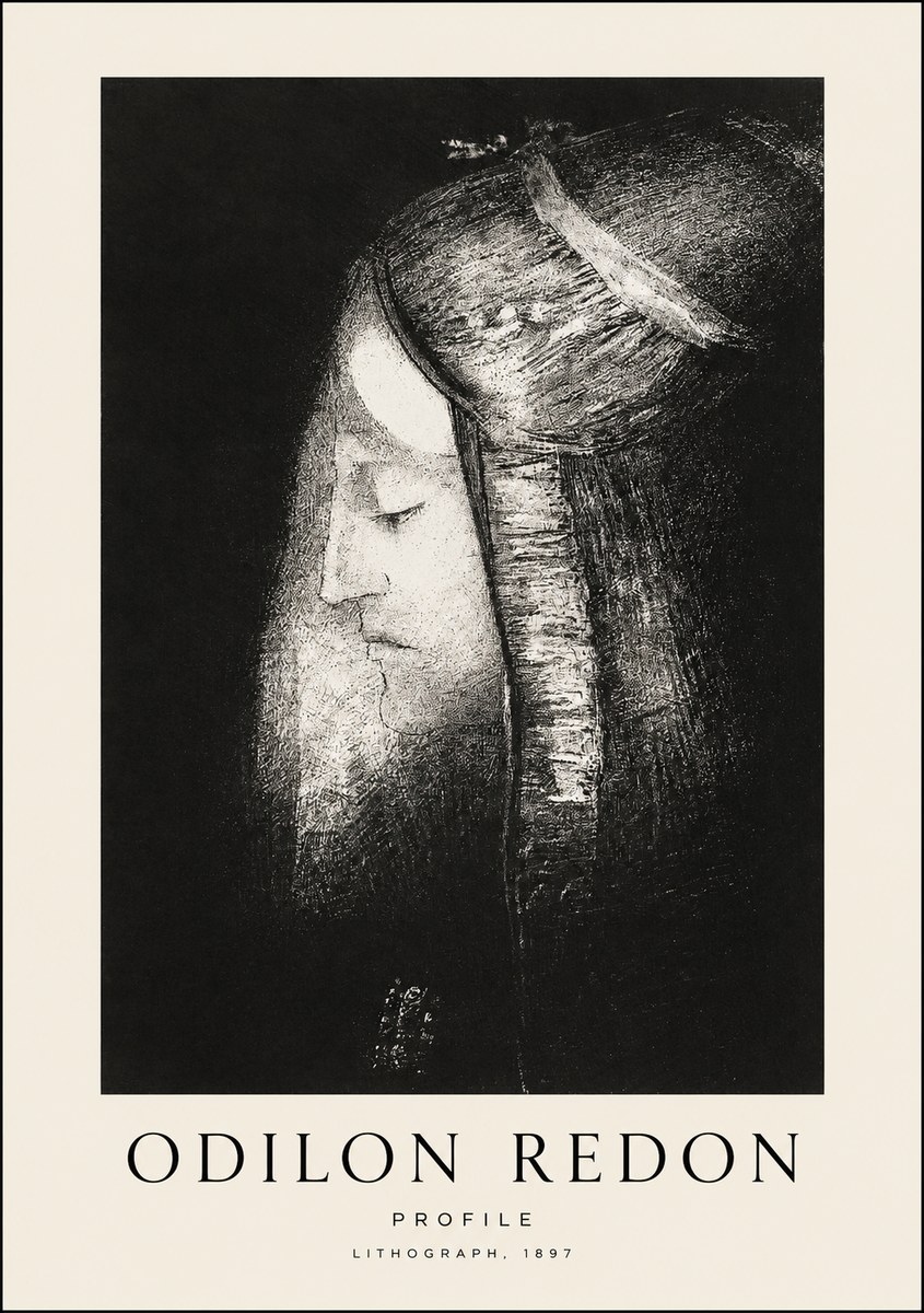 Odilon Redon Profile No1 - Plakat