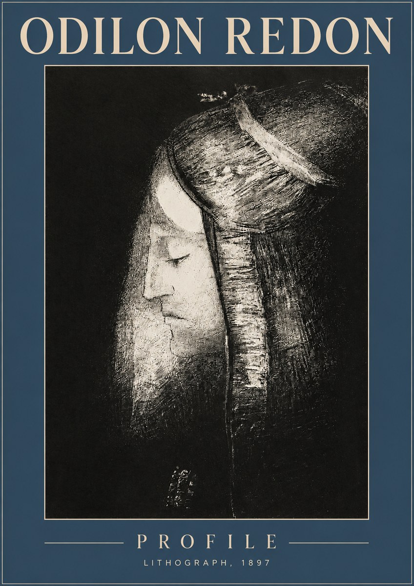 Odilon Redon Profile No2 - Plakat