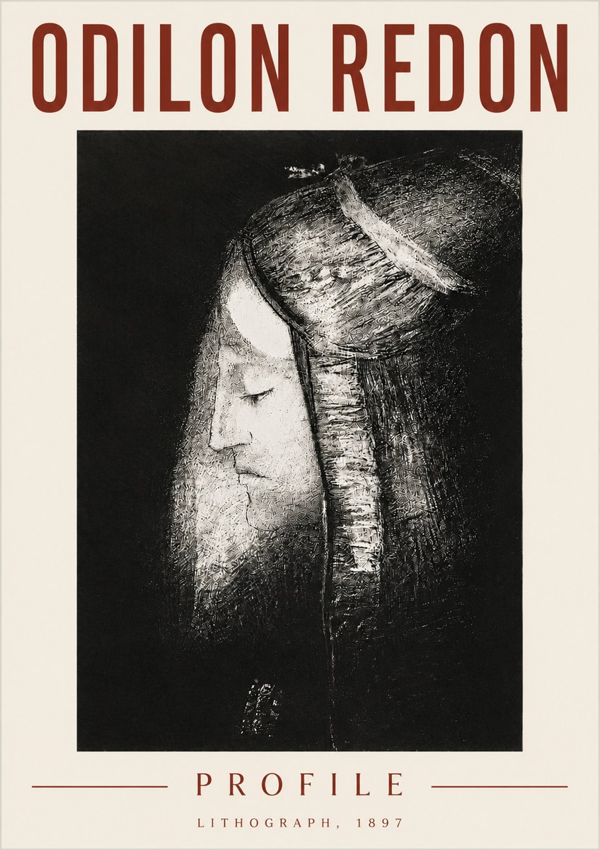 Odilon Redon Profile No3 - Plakat
