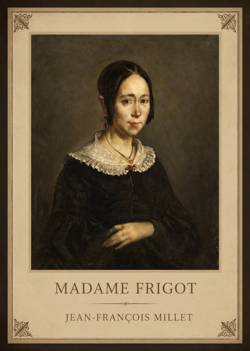 Jean-François Millet Madame Frigot No1 - Plakat