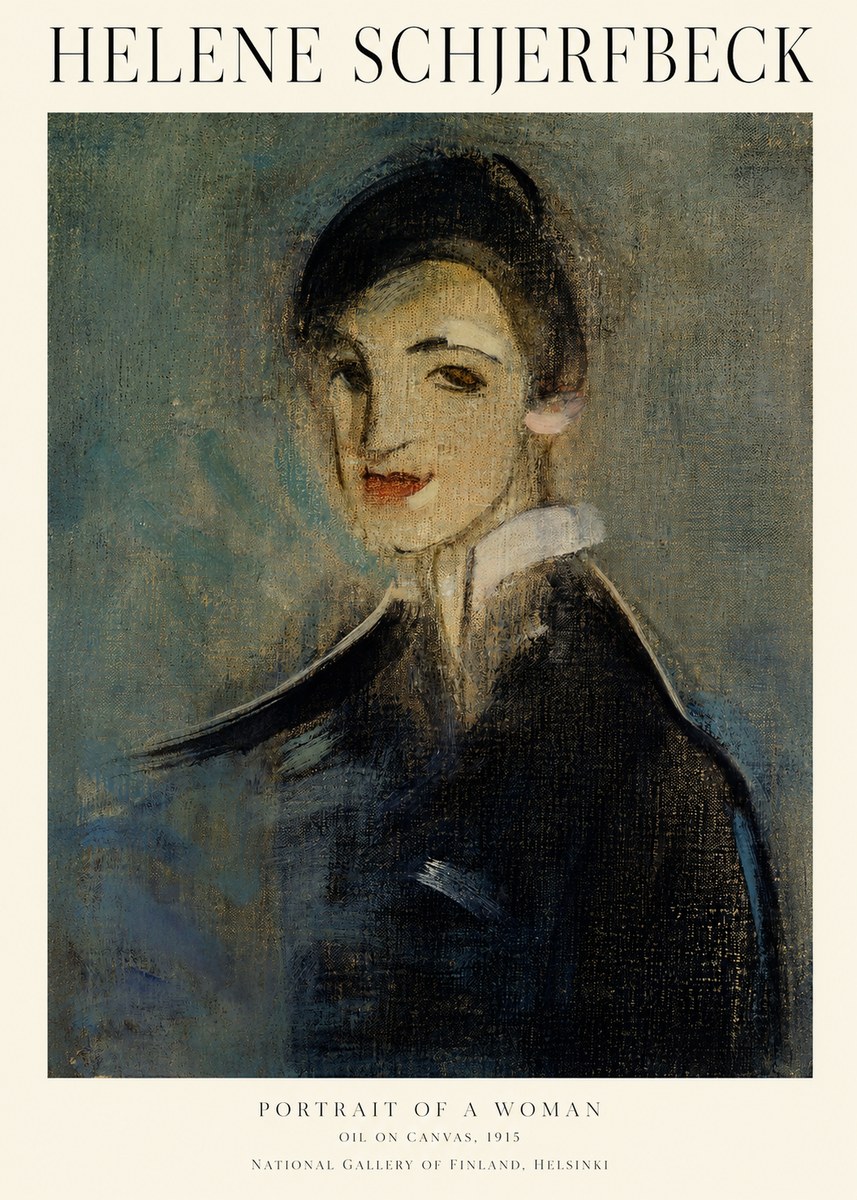 Helene Schjerfbeck Portrait of a Woman II No1 - Plakat
