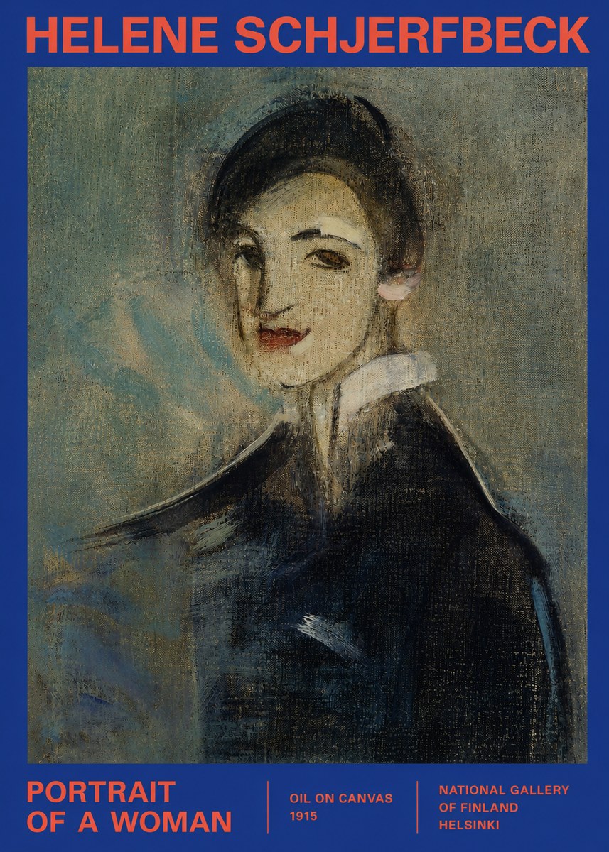 Helene Schjerfbeck Portrait of a Woman II No2 - Plakat
