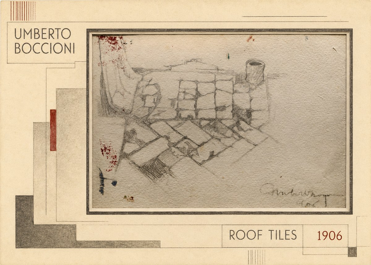 Umberto Boccioni Roof Tiles No2 - Plakat