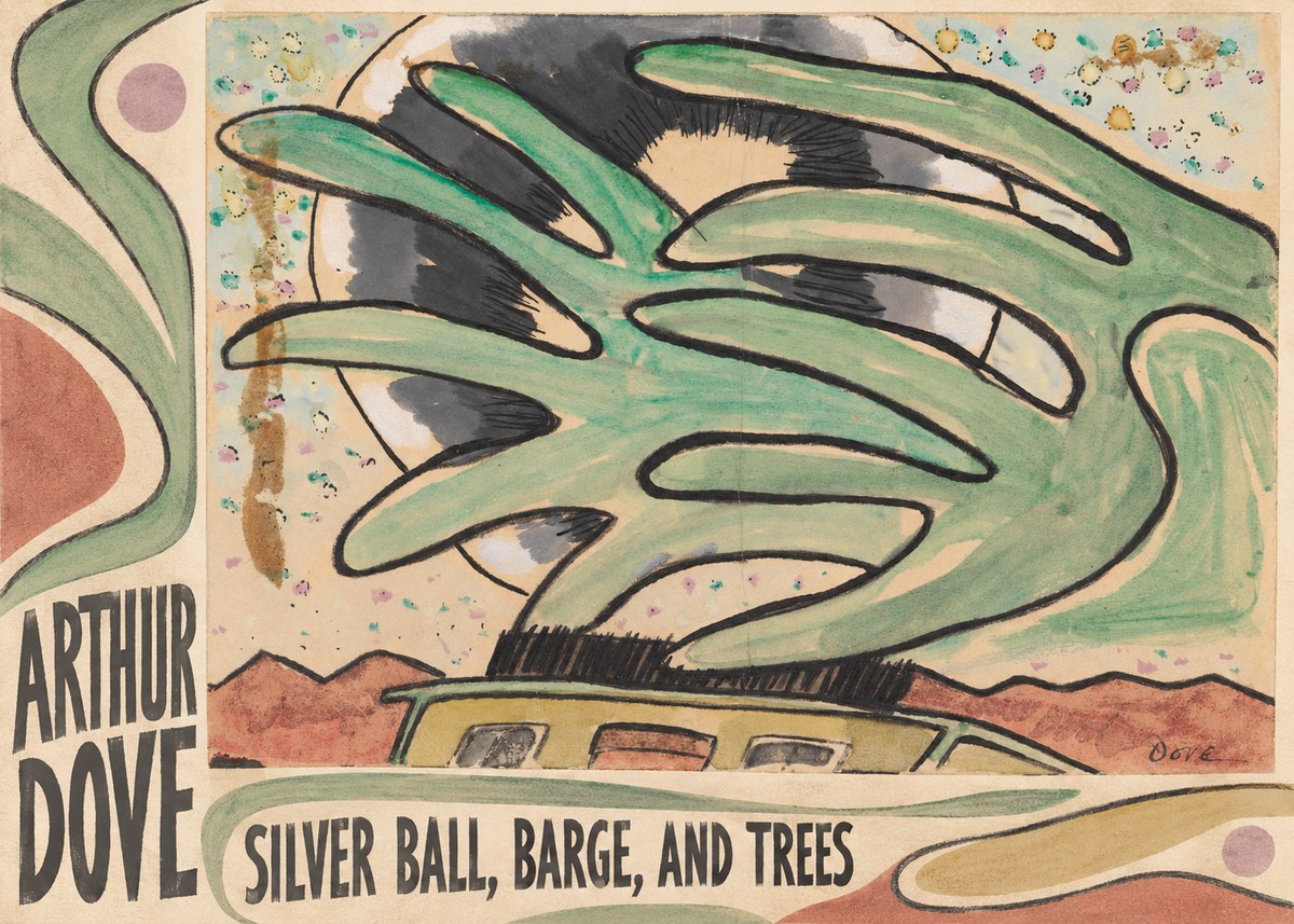 Arthur Dove Silver Ball, Barge, and Trees No2 - Plakat