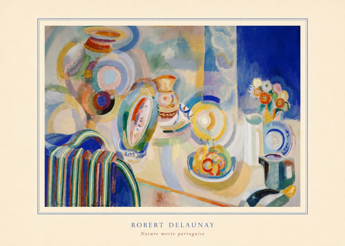 Robert Delaunay Nature Morte Portugaise No4 - Plakat