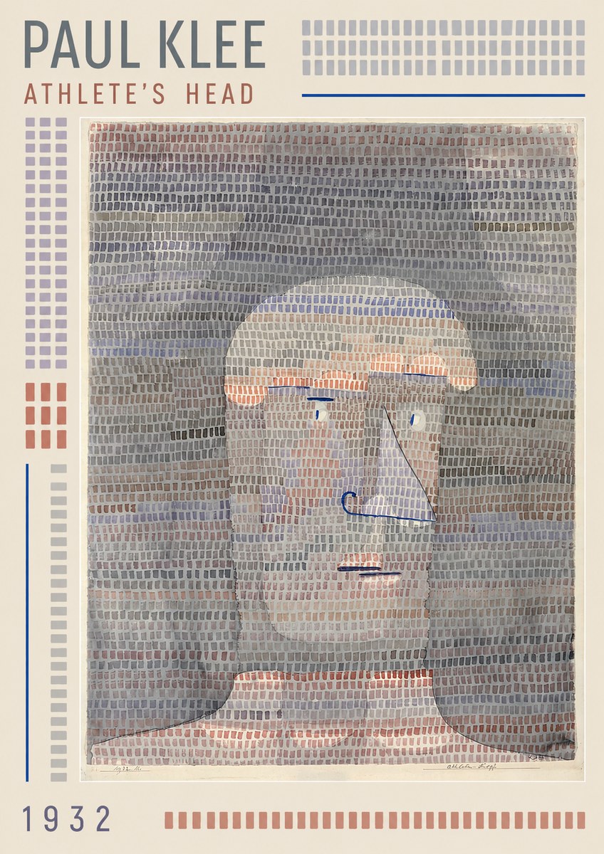 Paul Klee Athlete's Head No1 - Plakat