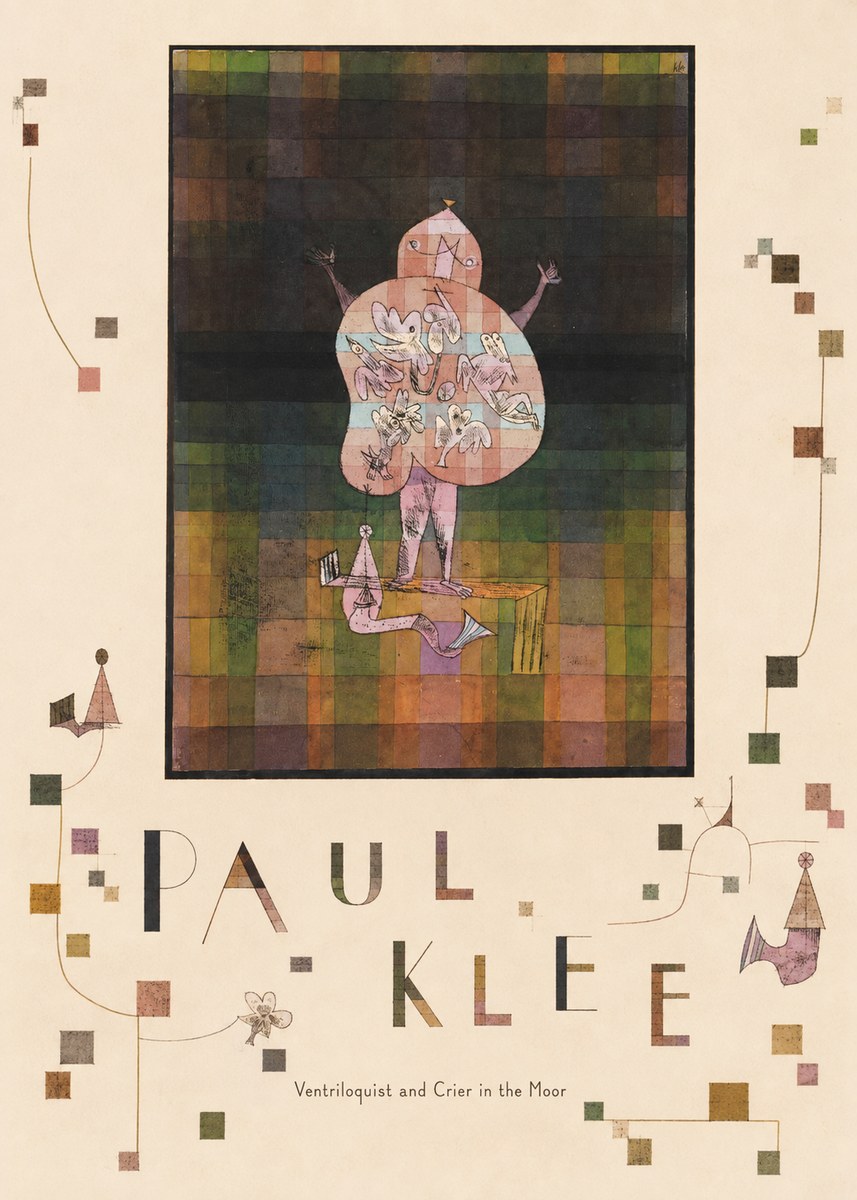 Paul Klee Ventriloquist and Crier in the Moor No6 - Plakat