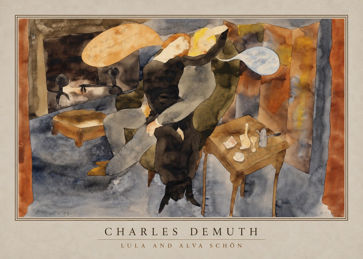 Charles Demuth Lula and Alva Schön No2 - Plakat