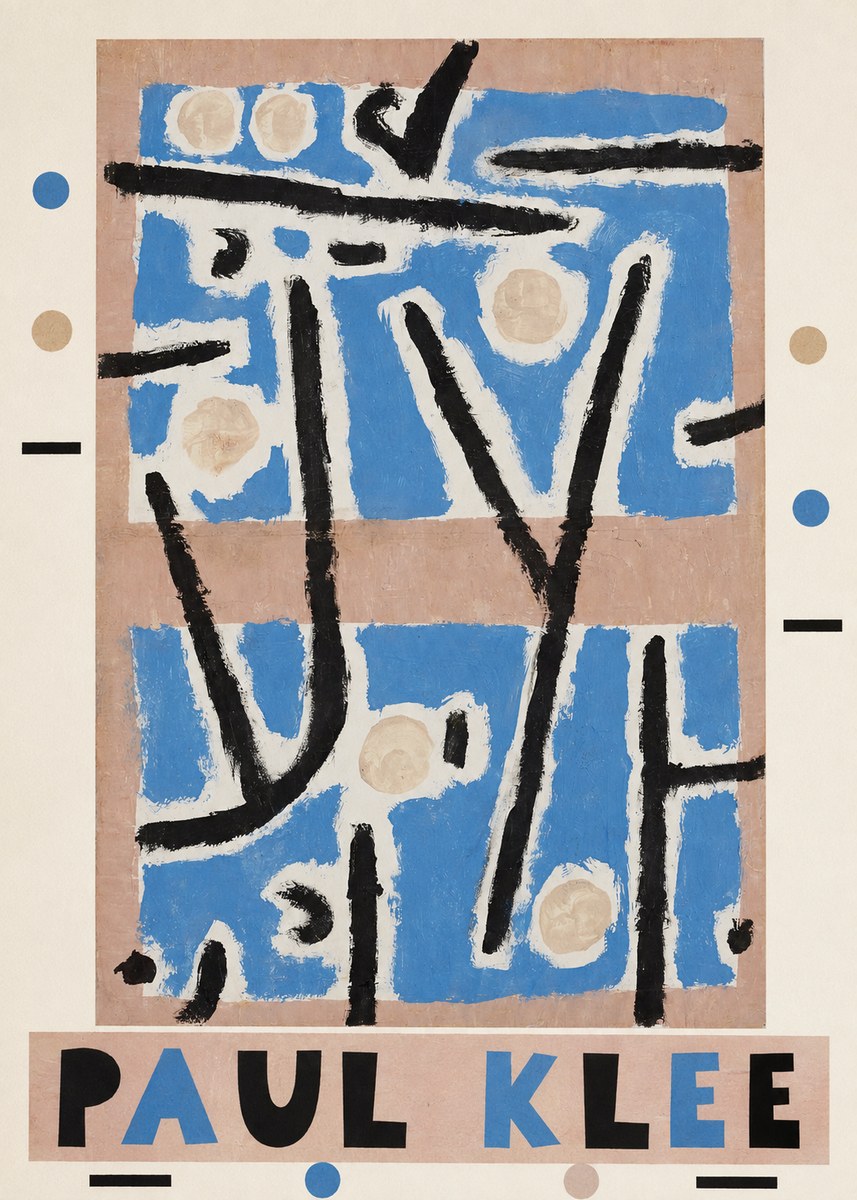 Paul Klee Abstract Geometric Composition No3 - Plakat