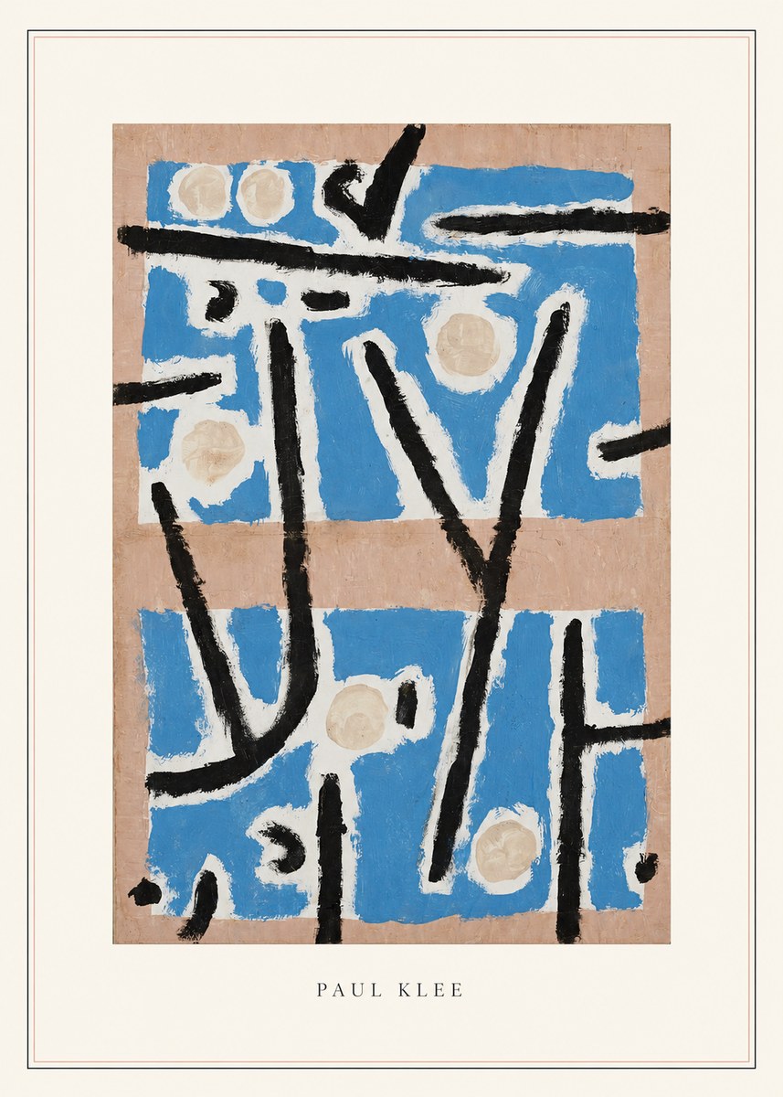 Paul Klee Abstract Geometric Composition No4 - Plakat