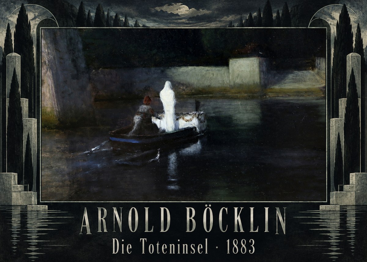 Arnold Böcklin Die Toteninsel III No5 - Plakat