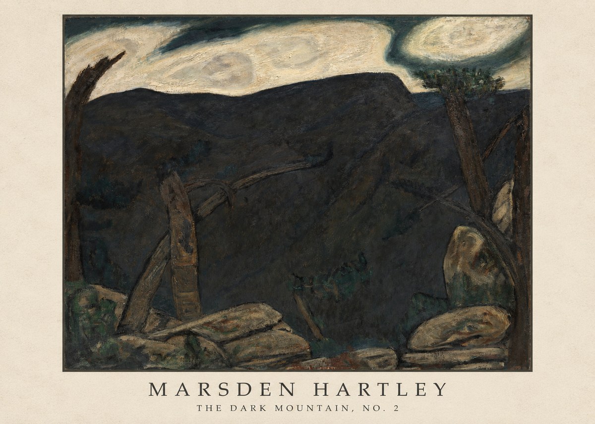 Marsden Hartley The Dark Mountain, No. 2 No4 - Plakat
