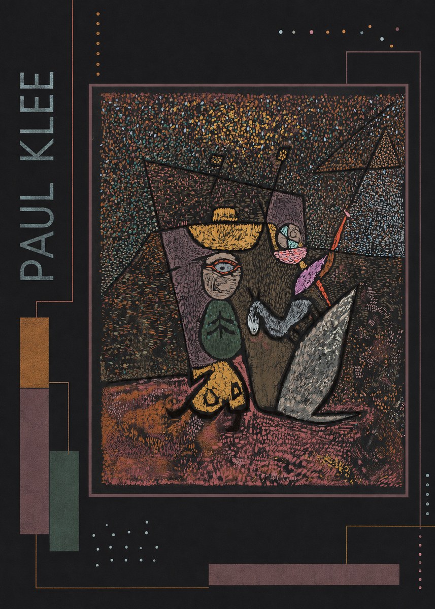 Paul Klee Man, Beast and Plant No2 - Plakat