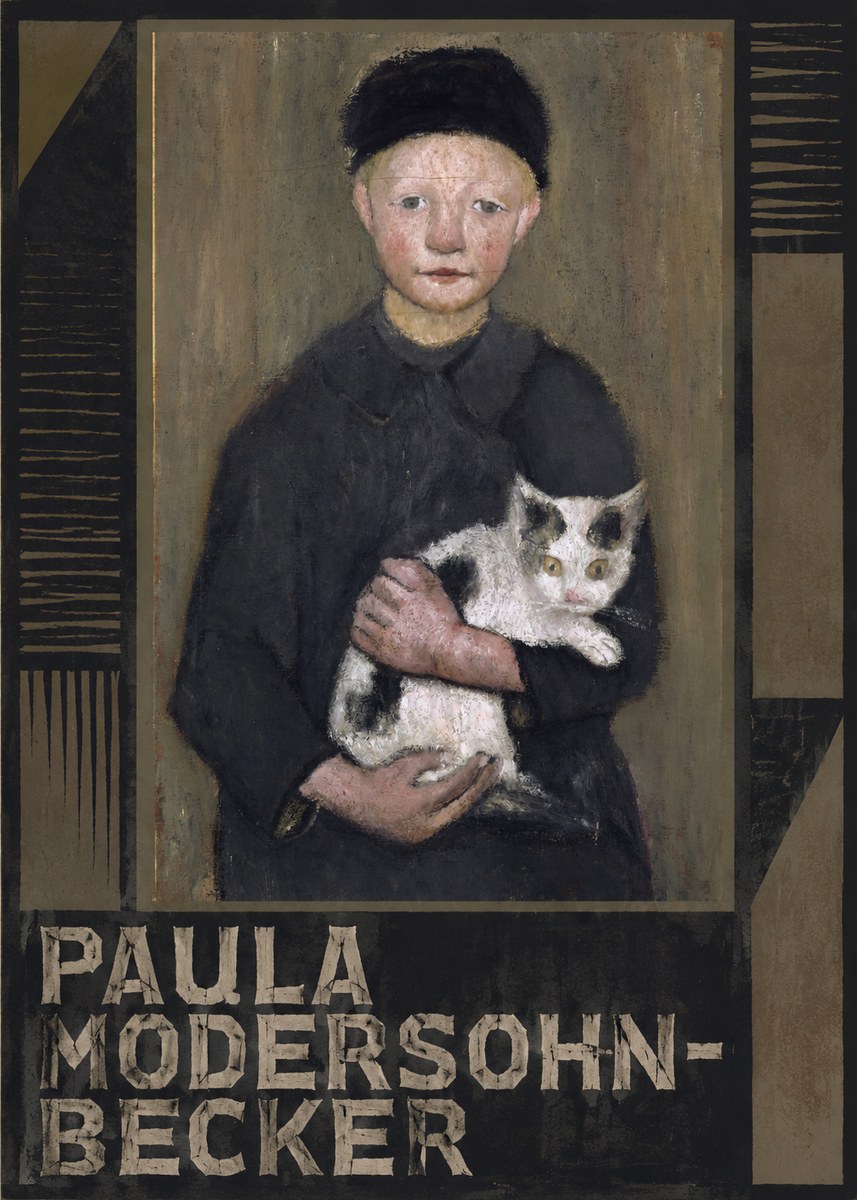 Paula Modersohn-Becker Girl with Cat No4 - Plakat