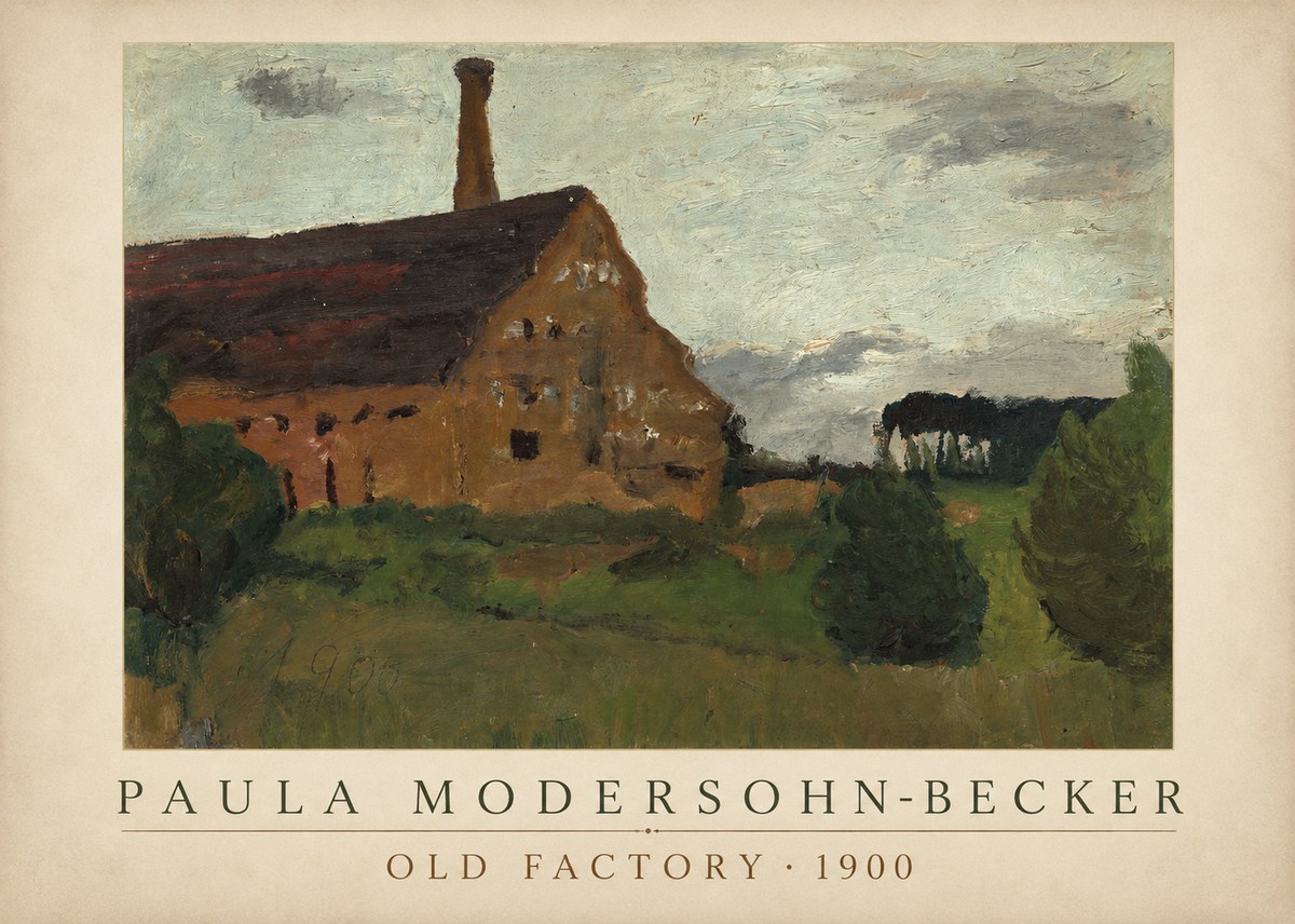 Paula Modersohn-Becker Old Factory No4 - Plakat