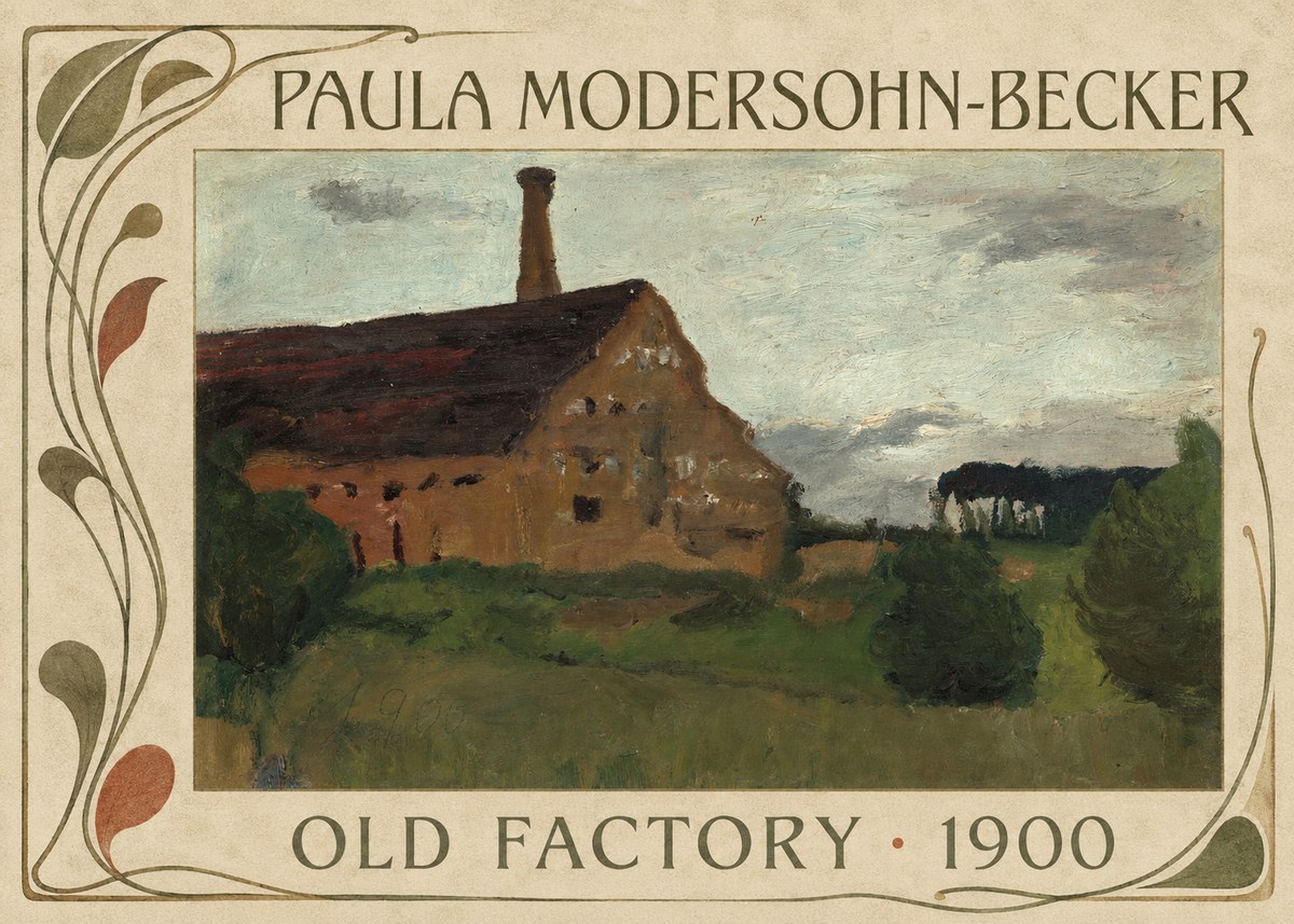 Paula Modersohn-Becker Old Factory No5 - Plakat
