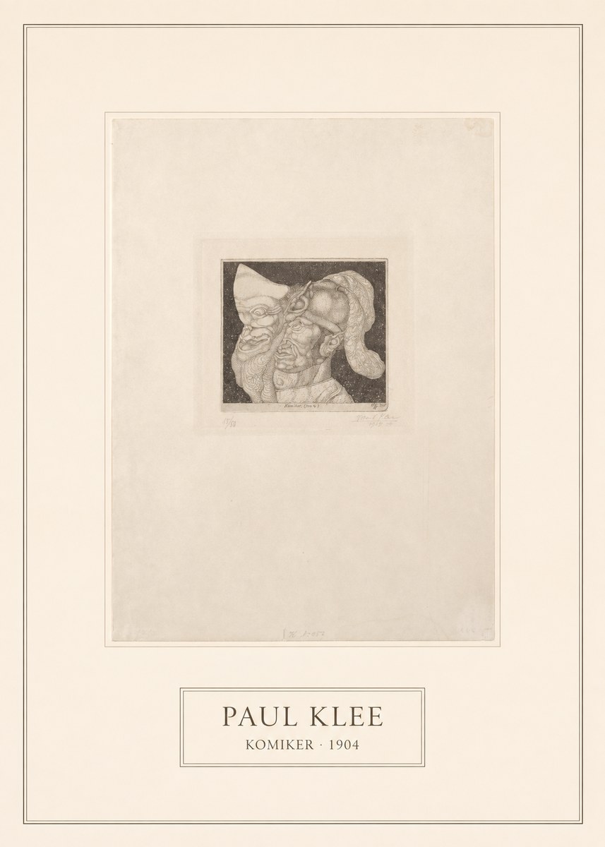Paul Klee Komiker No5 - Plakat