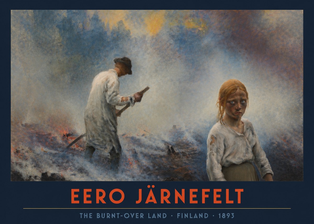 Eero Järnefelt The Burnt-over Land No2 - Plakat