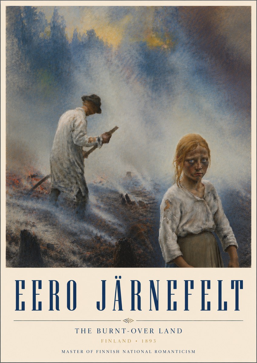 Eero Järnefelt The Burnt-over Land No6 - Plakat