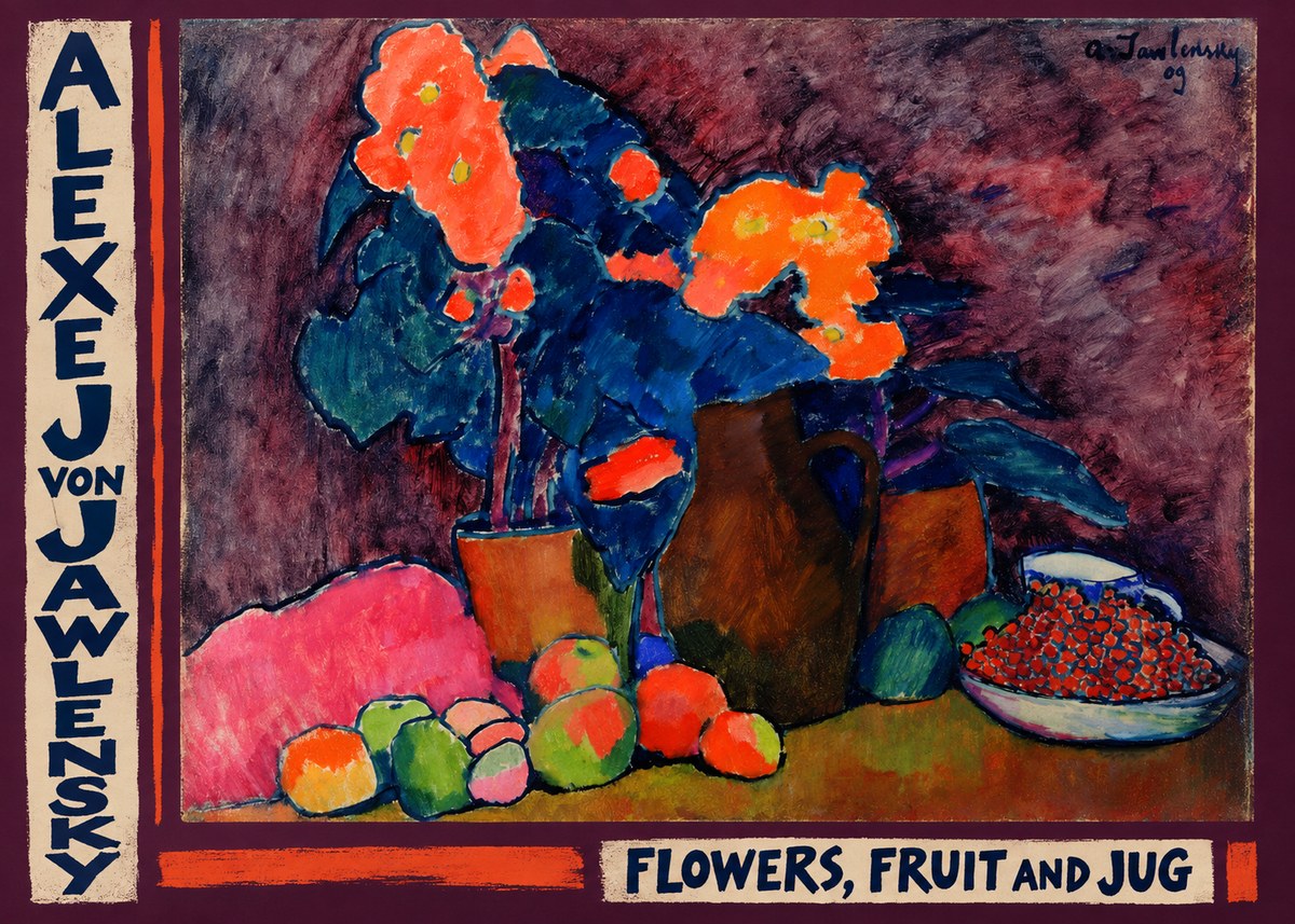 Alexej von Jawlensky Flowers, Fruit and Jug No2 - Plakat