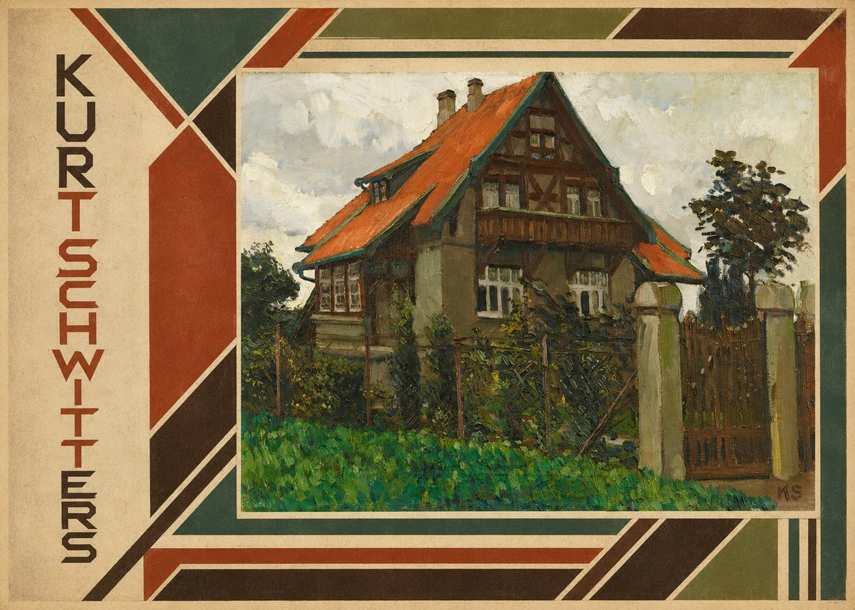 Kurt Schwitters The House on Berggasse No2 - Plakat