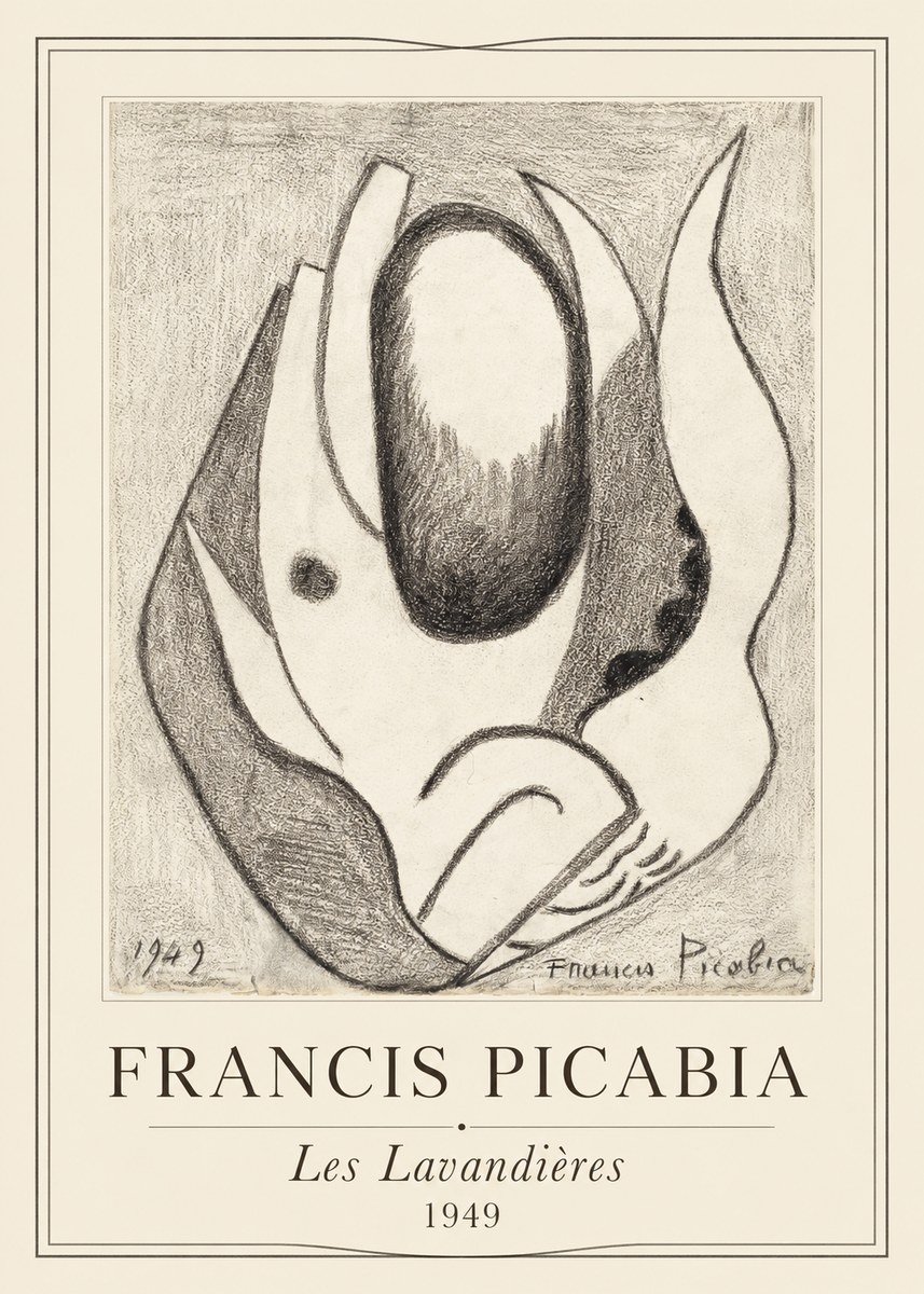 Francis Picabia Les Lavandières No1 - Plakat