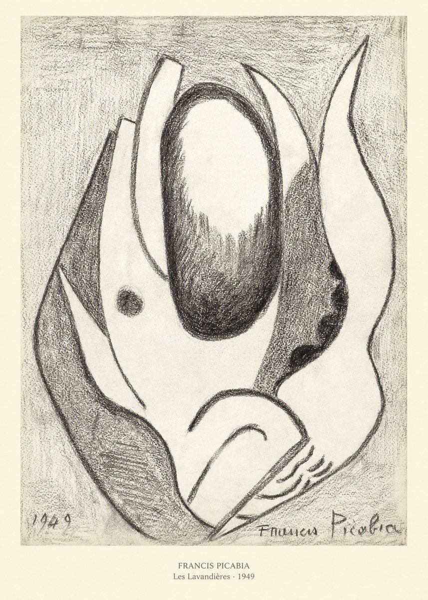 Francis Picabia Les Lavandières No5 - Plakat