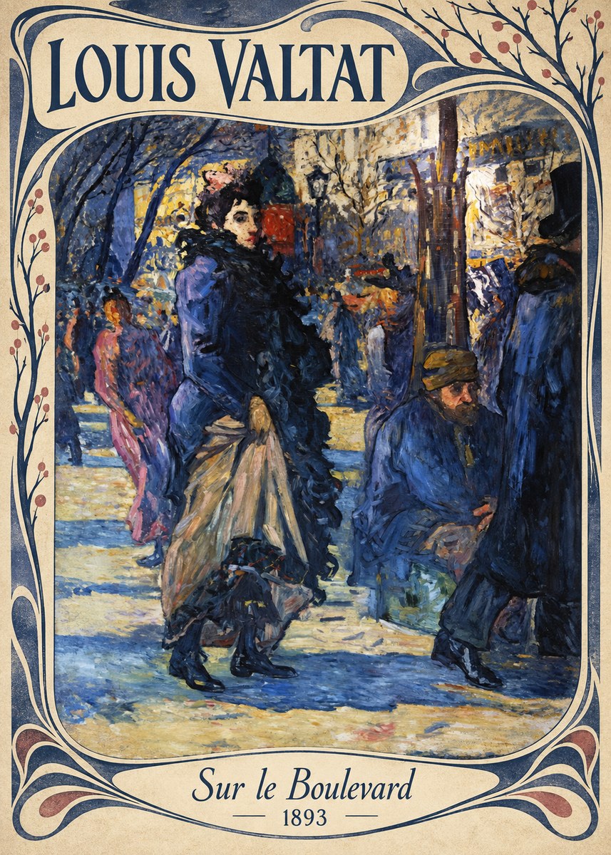 Louis Valtat Sur Le Boulevard No4 - Plakat