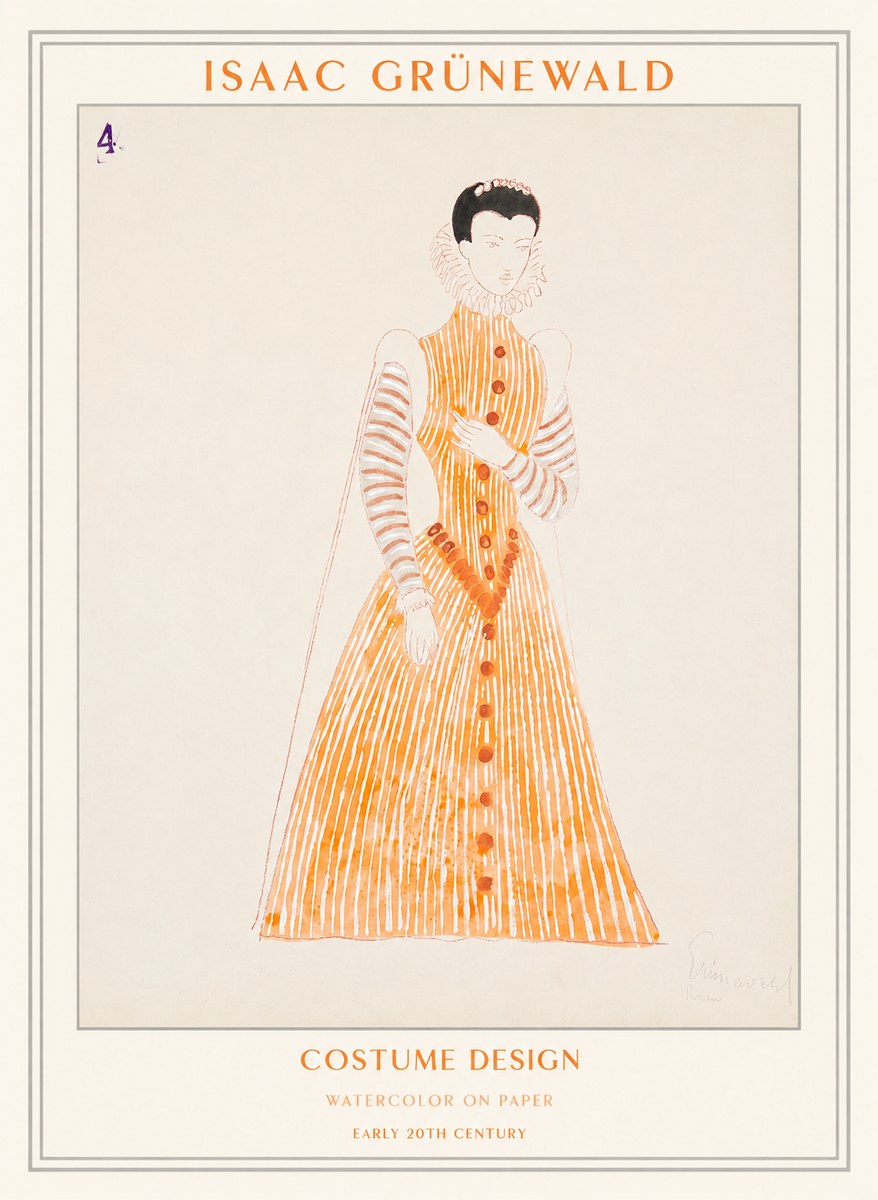 Isaac Grünewald Costume Design VII No1 - Plakat