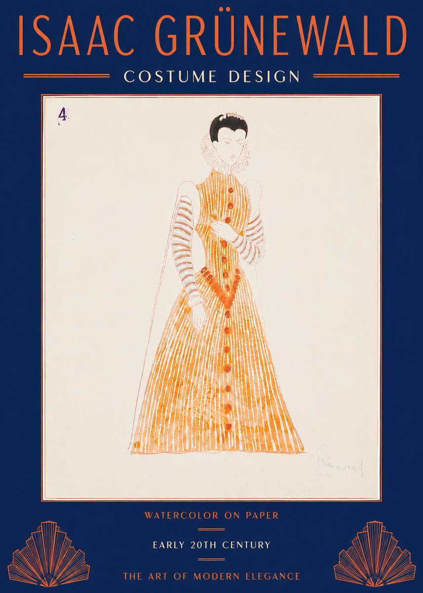 Isaac Grünewald Costume Design VII No4 - Plakat