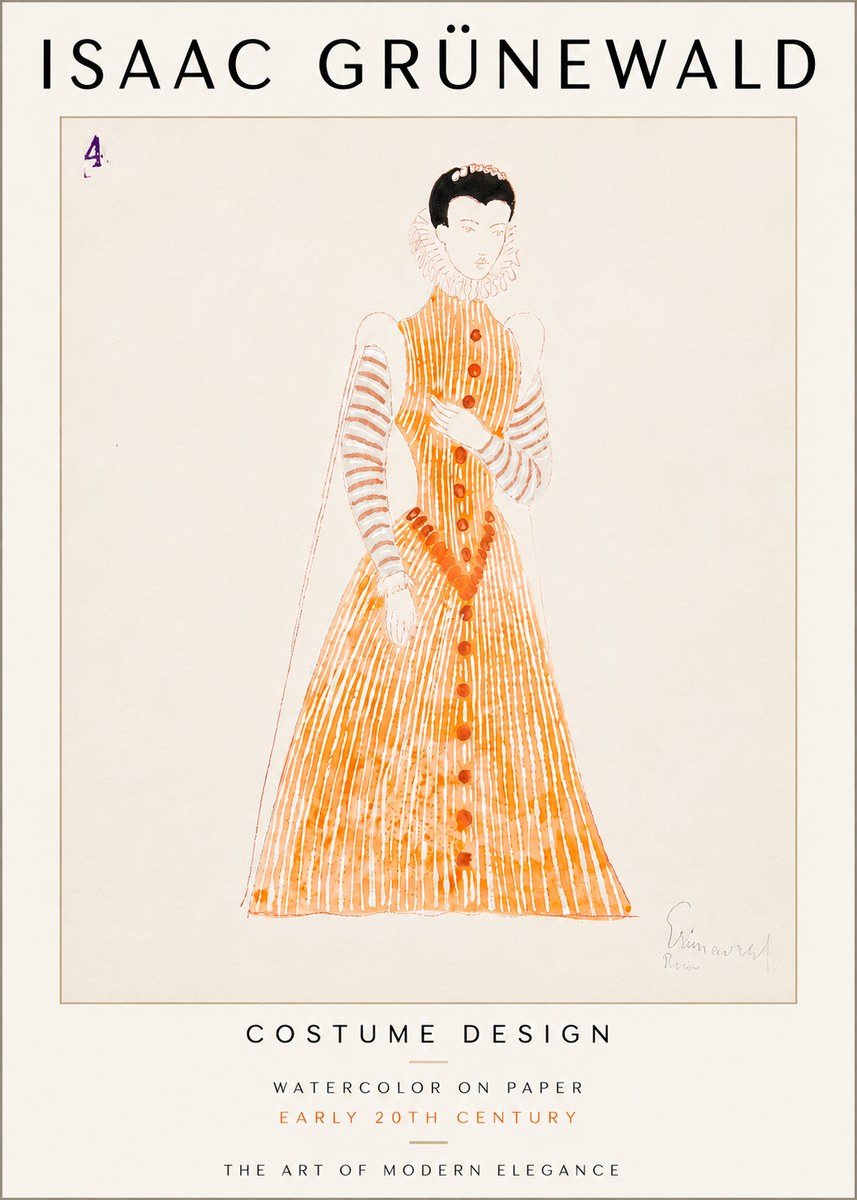 Isaac Grünewald Costume Design VII No6 - Plakat
