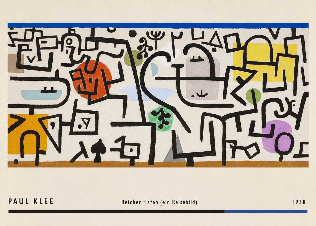 Paul Klee Reicher Hafen (Ein Reisebild) II No2 - Plakat