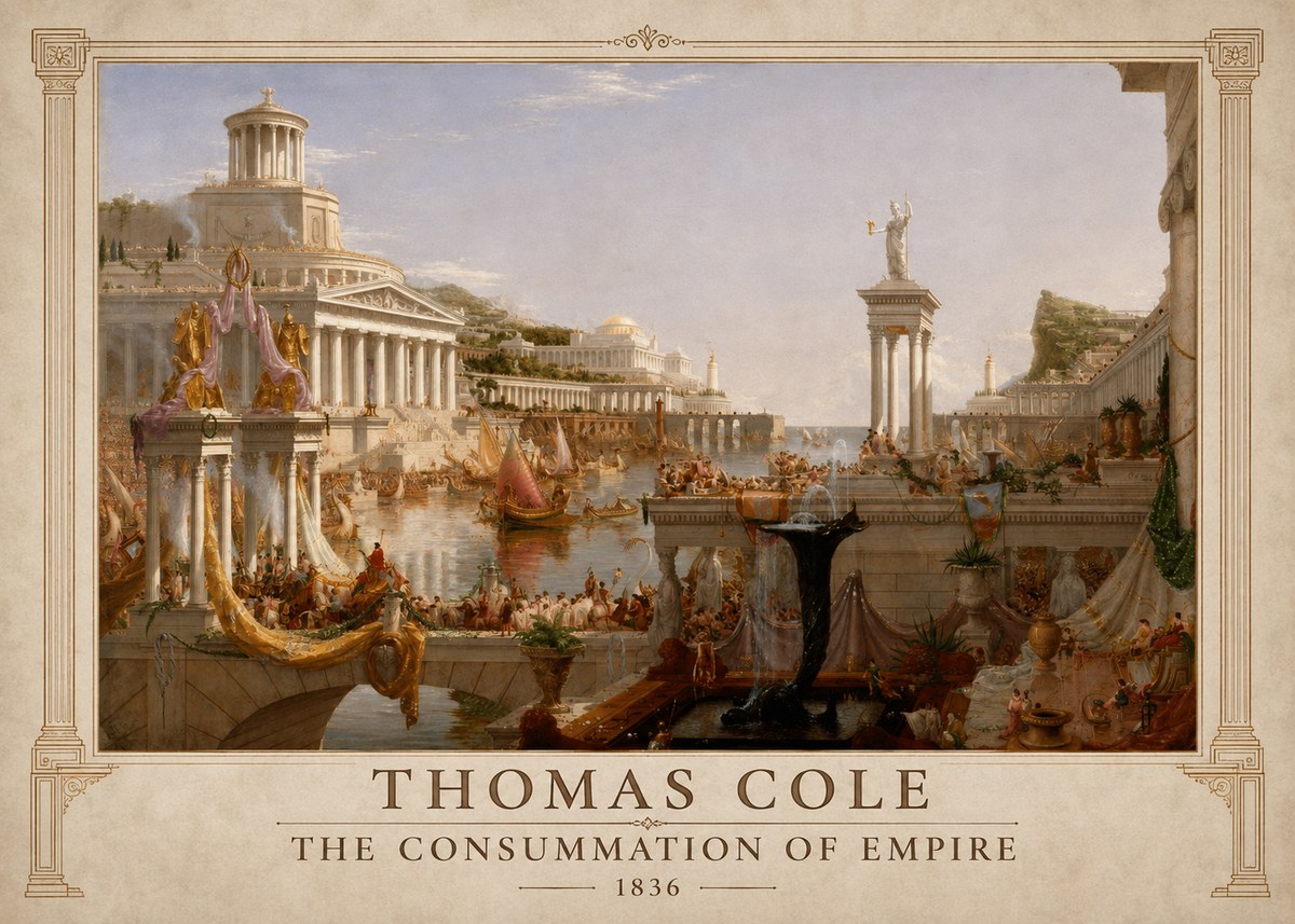 Thomas Cole The Consummation of Empire No1 - Plakat