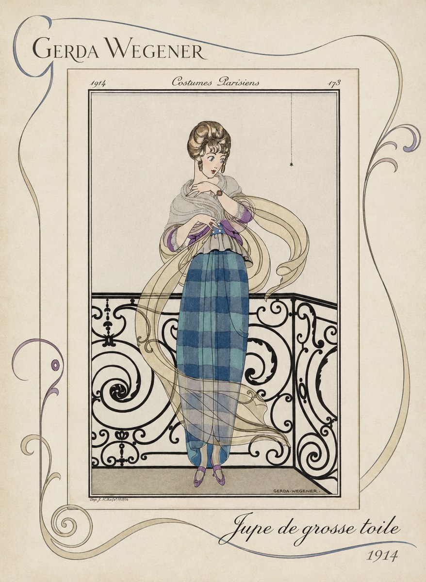 Gerda Wegener Jupe De Grosse Toile No3 - Plakat