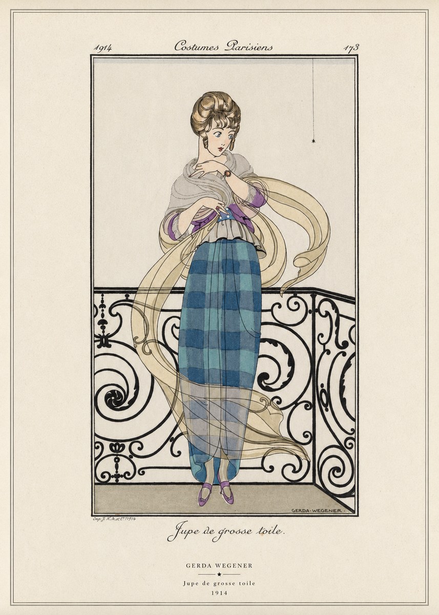 Gerda Wegener Jupe De Grosse Toile No6 - Plakat